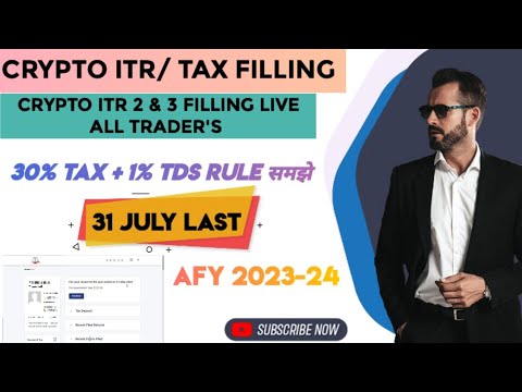CRYPTO ITR FILLING | CRYPTO TAX FILE KAISE KARE | INCOME TAX ON CRYPTO ...