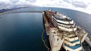 Costa Concordia al porto di Genova Voltri