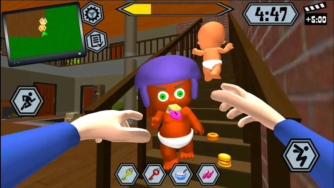 Baby Neighbor Siblings - Level 2 - Gameplay Walkthrough - YouTube