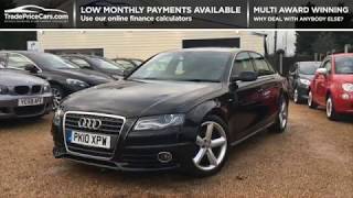 2010 AUDI A4 2.0 TDI S LINE FOR SALE | CAR REVIEW VLOG