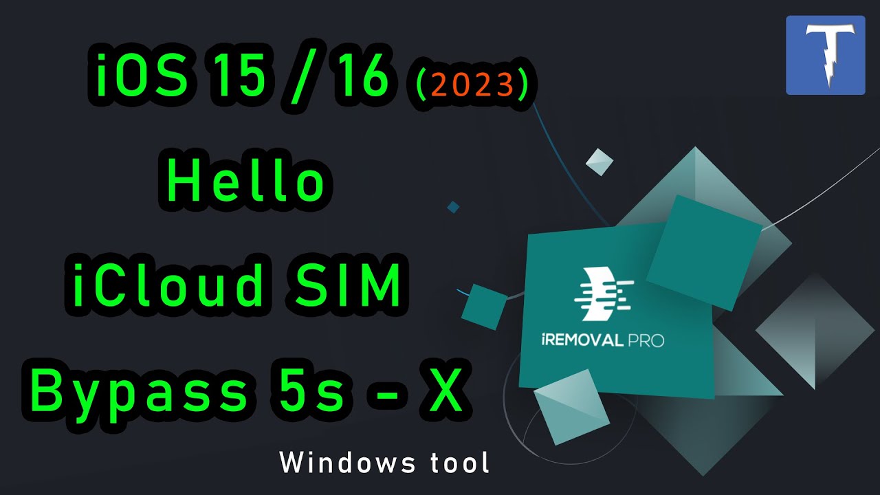 iCloud Hello to SIM Bypass iOS 15.7.3 , iOS 16.4 OK 100% Tested by me Windows Tool 2023