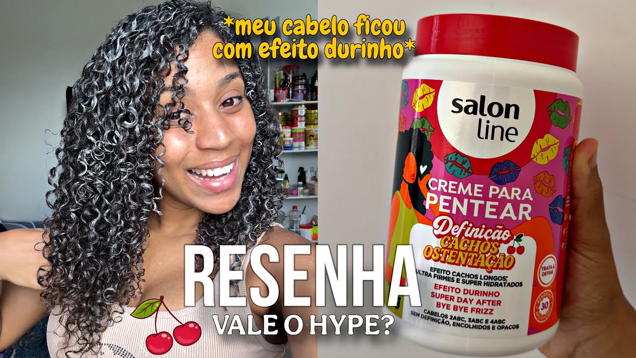 Testei o creme da salon line DEFINIÇÃO CACHOS OSTENTAÇÃO 🍒