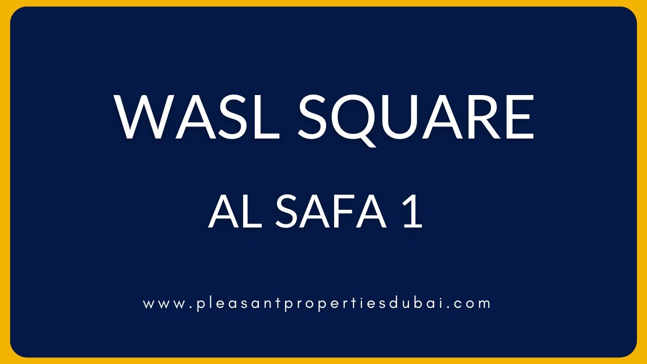 Wasl Square 1 | Al Safa 1 | Commercial available