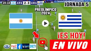 Argentina vs. Uruguay en vivo, donde ver, a que hora juega Argentina Uruguay Preolímpico Sub 23 2024