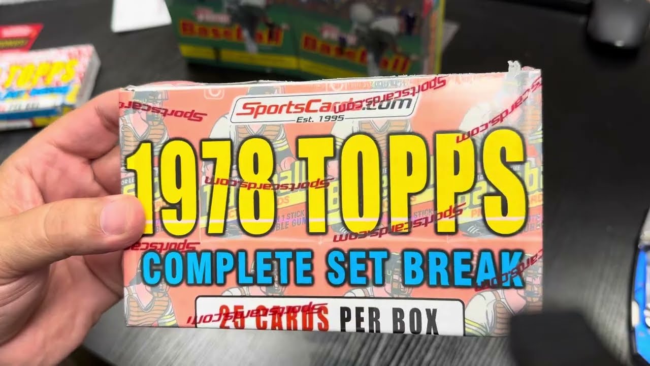 1978 Topps baseball cards set break from sportscards.com