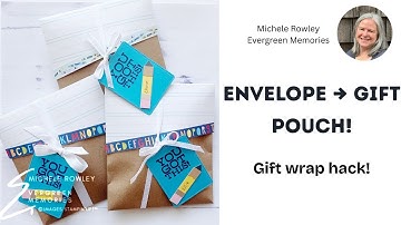DIY Gift Pouch from a Large Envelope