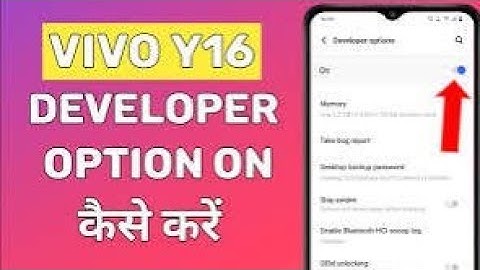 Vivo y16 developer option setting | how to enable developer option setting in Vivo y16 mobile