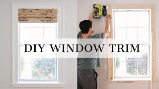 DIY Window Trim | How to Trim a Window with Craftsman Window Trim