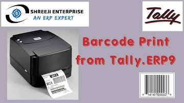 BARCODE Print from Tally.ERP9 | Barcode from Purchase | Barcode