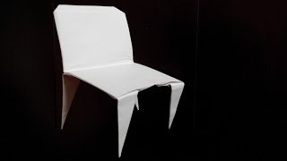 картинка: Стул с низкой спинкой оригами, Chair with low back origami