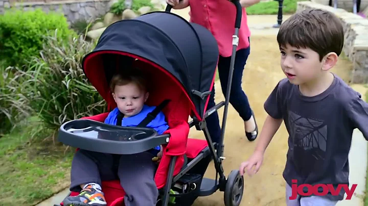 Joovy Caboose Graphite Stand on Tandem Stroller