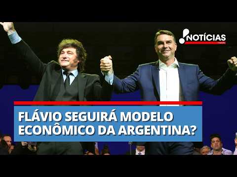 Brasil seguirá Argentina? Equipe de Flávio Bolsonaro fala em adotar modelo de Milei na economia