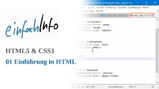 HTML5 & CSS3 01: Introduction and basic framework