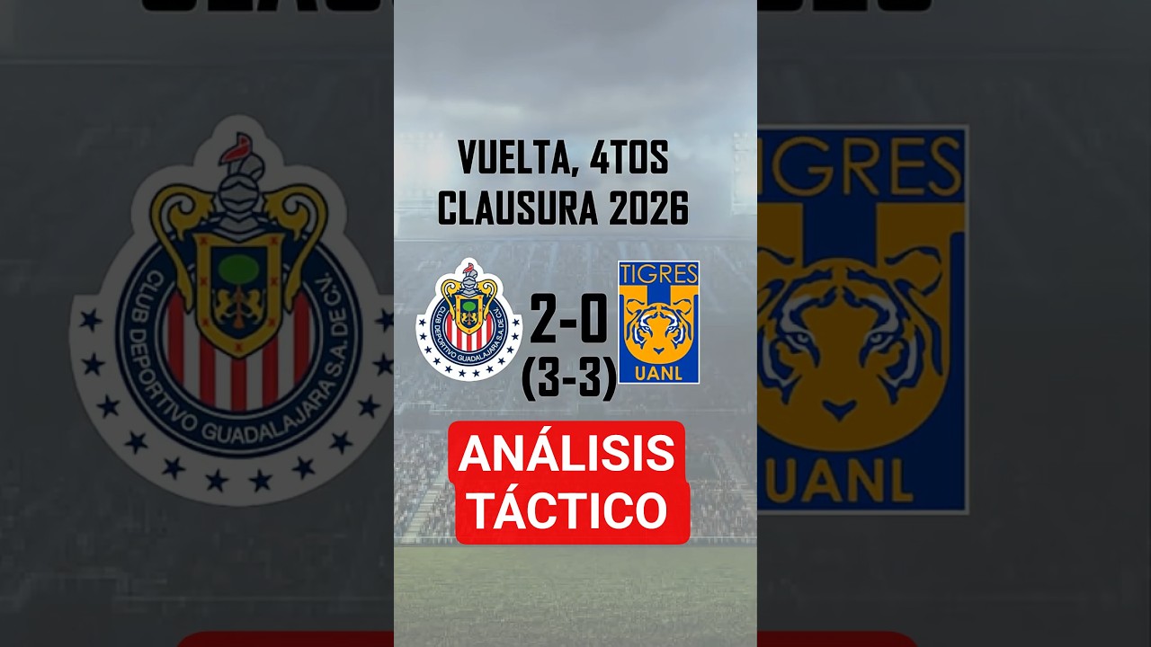 Análisis Táctico Chivas 2-0 Tigres vuelta, 4tos C.2026