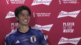 Ao Tanaka - Budweiser Player of the Match | Japan vs Spain