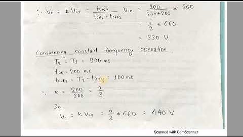 DC chopper numericals