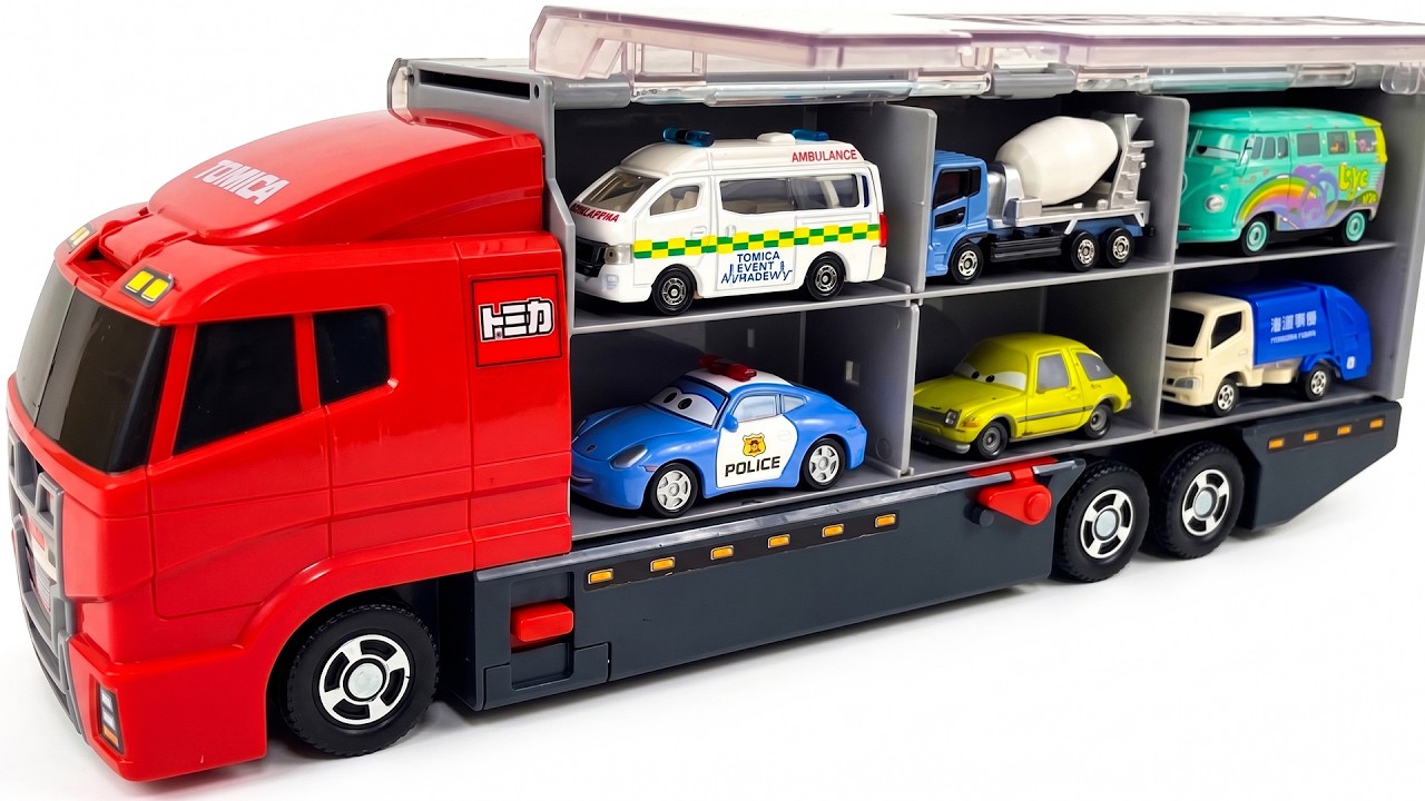 トミカ☆世界の高級な車のミニカーを開封してコンボイへ収納☆ホンダ