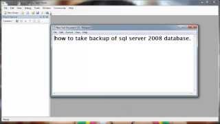 Backup  of SQL Server 2008 Database