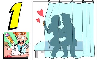 Draw Happy Clinic All Levels - ANSWER Level 1-50 (Walkthrough Gameplay) Part 1 #DrawHappyClinic