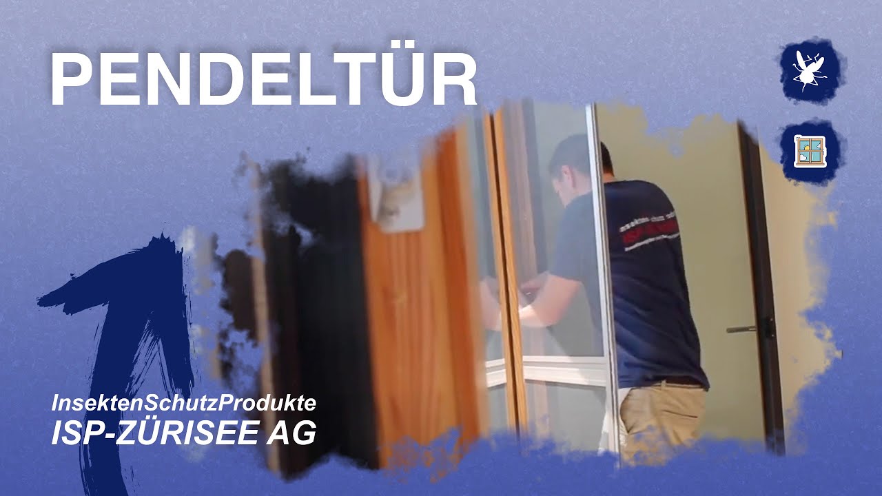 Pendeltur Montage I Isp Zurisee Ag I Insektengitter Insektenschutz Fliegengitter Youtube