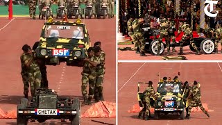 Watch BSF team dismantle & reassemble an LMV within 2 minutes during operation Chetak Drill