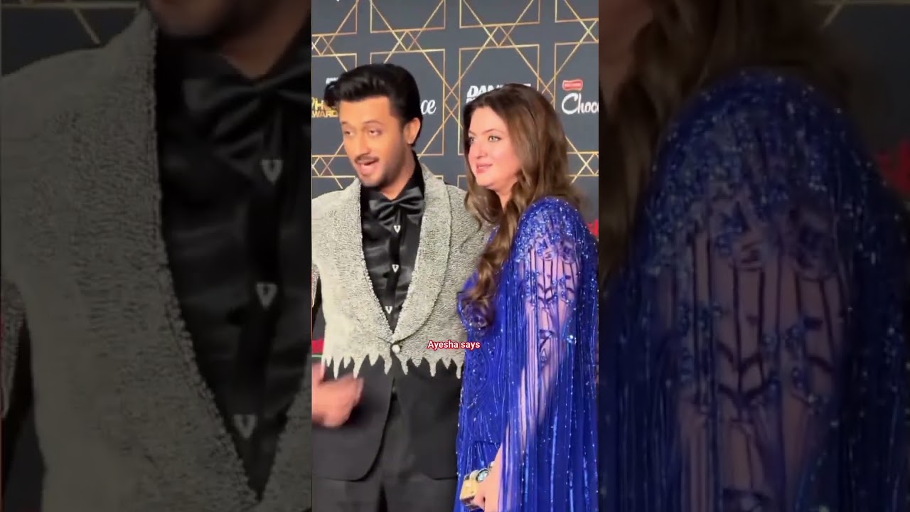 Atif Aslam with his wife at Hum Awards!
