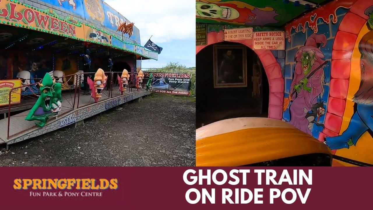 Springfieldfun Ghost Train On Ride POV: Spooky Fun at Springfields Fun Park! 👻🎢 (June ...