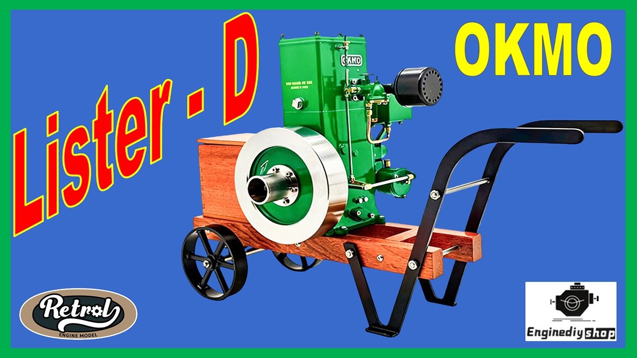 Miniature Lister-D Vintage Engine | 100th Anniversary Model by