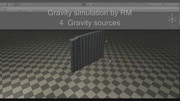 Gravity simulation for Unity engine