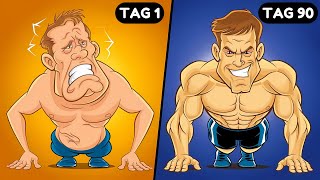 Was passiert mit Ihrem Körper, wenn Sie täglich 100 Liegestütze für 90 Tage machen! 🔥 screenshot 5