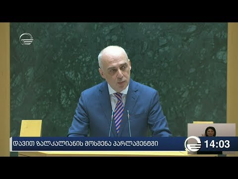 დავით ზალკალიანის მოსმენა პარლამენტში