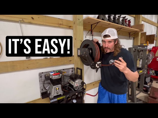 Save Your Hard-Earned Cash: DIY Air Hose Reel Repair! #harborfreight 