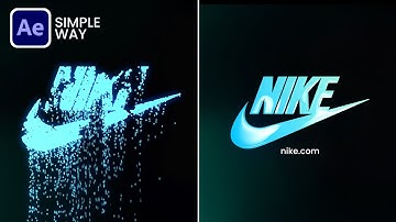 After Effects Tutorial: Particles Logo & Text Animation | Simple Way - No Plugin