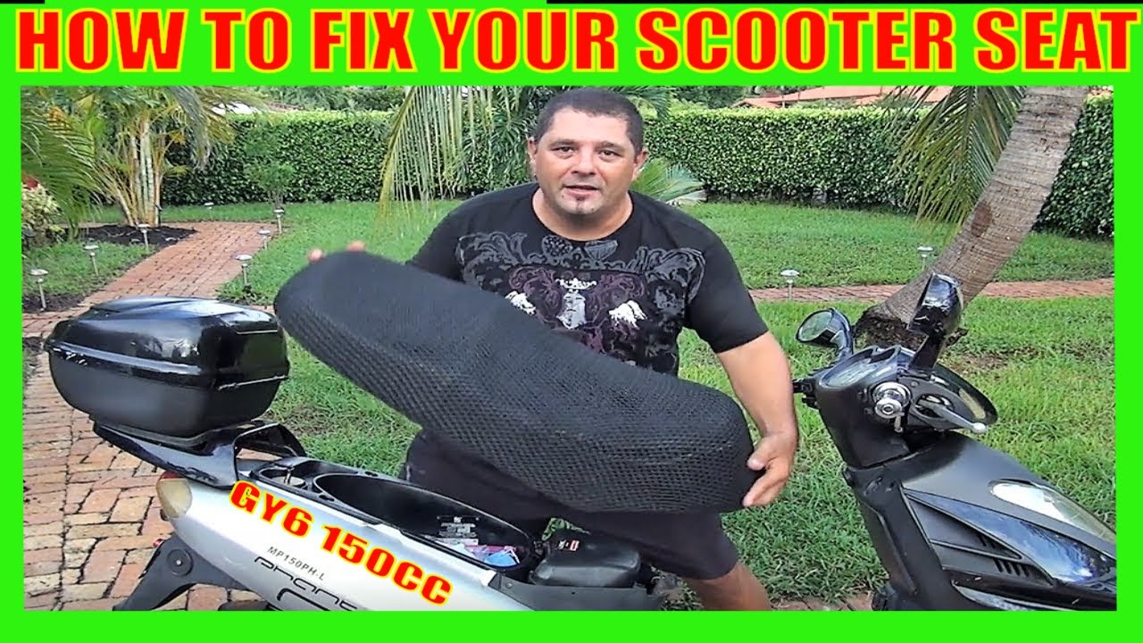 How To Fix Chinese Scooter Seat - YouTube