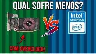 Placa de 100 reais vs Gráfico integrado, GT 620 vs Intel HD 4400, testes em jogos!