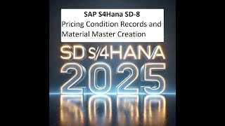 SAP S4Hana SD-8 Pricing Condition Records and Material Master Creation