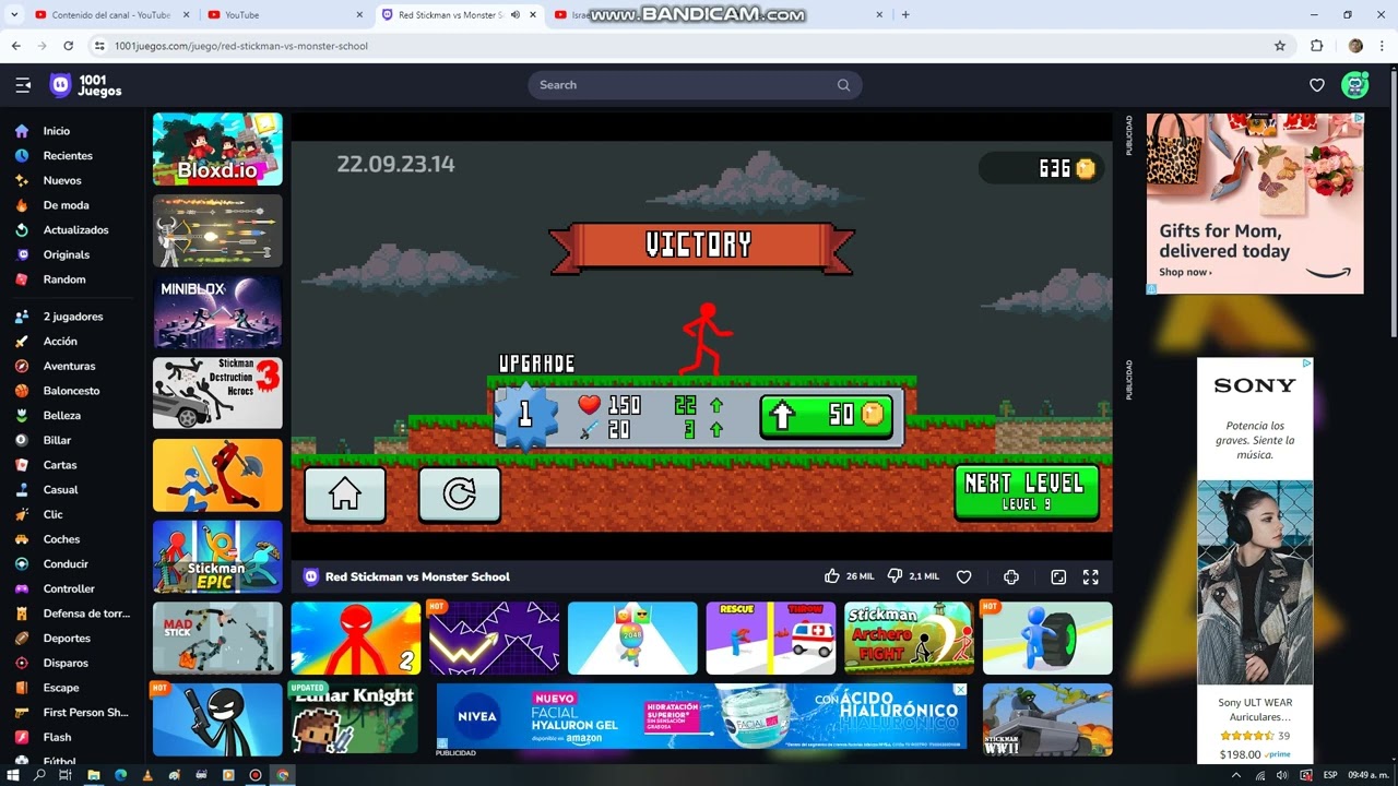 red stickman vs mosnter school levels 8 boss - 10 part 2