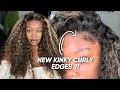 Most REALISTIC KINKY CURLY EDGES! Ft. Hermosa Hair