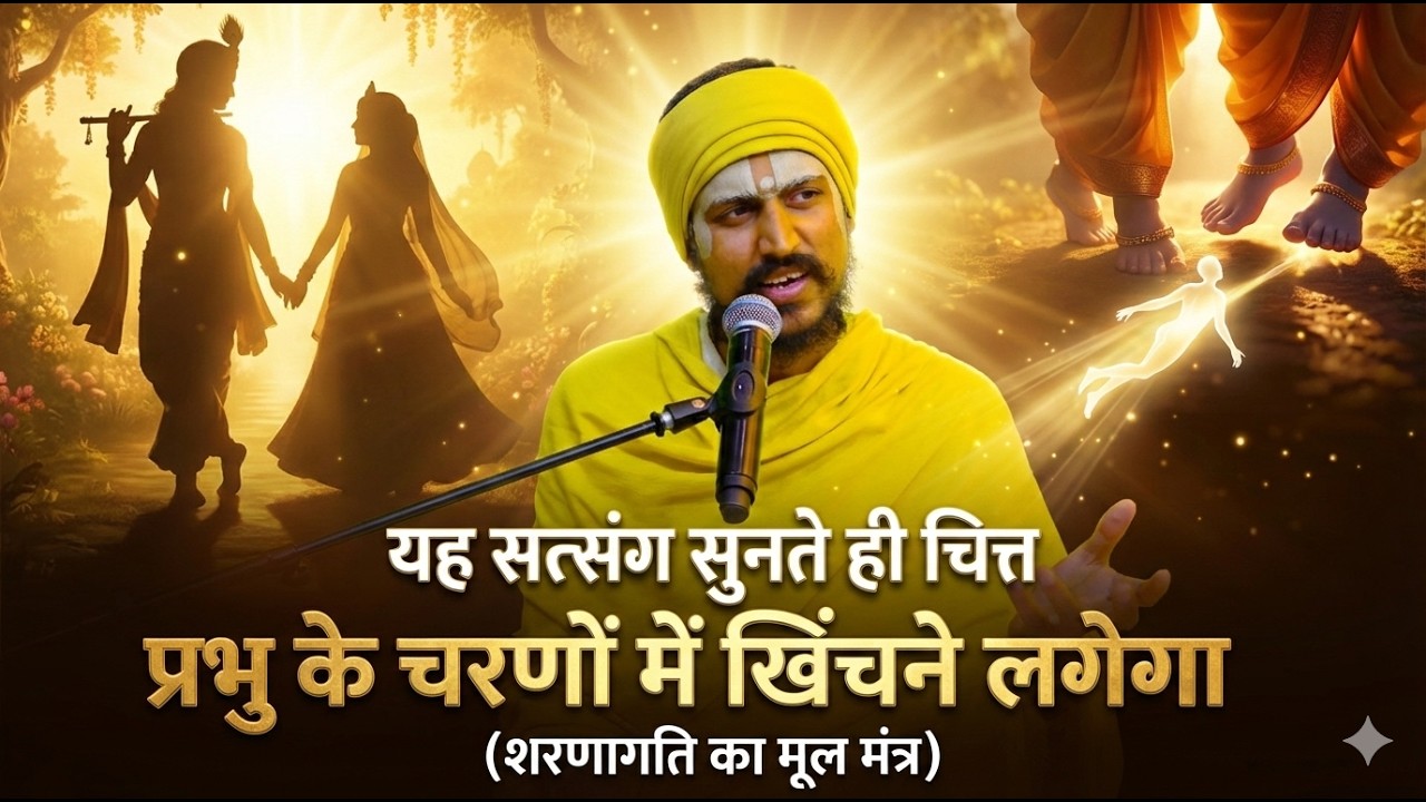यह सत्संग सुनते ही चित्त प्रभु के चरणों में खिंचने लगेगा (शरणागति का मूल मंत्र) 