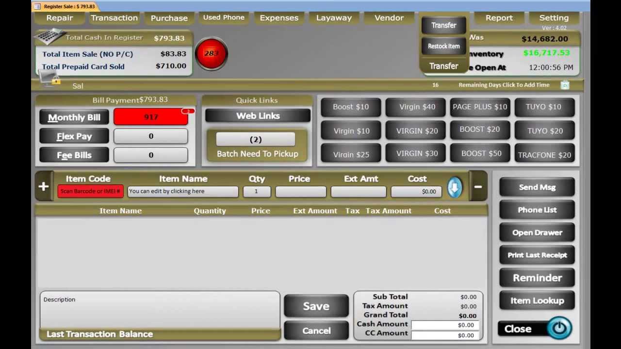 CellSmart POS Creating New Purchase v 2.0 - YouTube