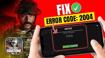 How to Fix Error Code 2004 in Warzone Mobile on iPhone | FIX Matchmaking Problem in Warzone Mobile