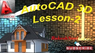 Tutorial-28. AutoCAD 3 Dimension Lesson 2(In Hindi)