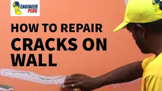 How To Repair Cracks On Walls Roof By Engineer Plus I 9329577550 -