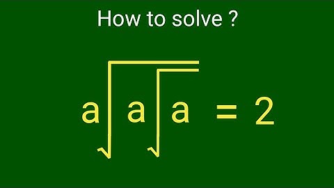 USA Olympiad Mathematics | Check the Two Methods | find the value of a=?