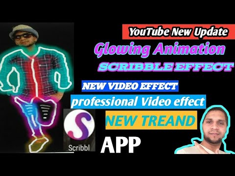 HOW TO EDIT SCRIBBLE GLOWING EFFECT VIDEO on Android (easy steps)simple ...