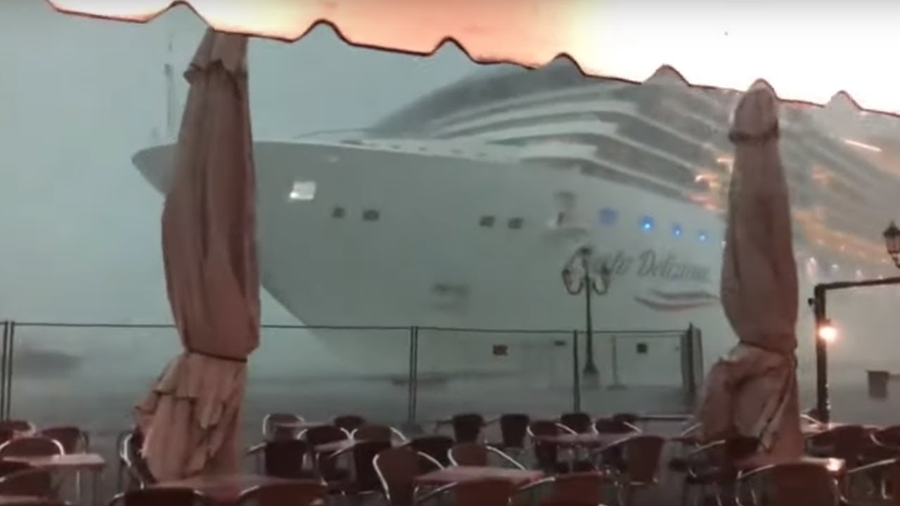 cruise ship crash youtube