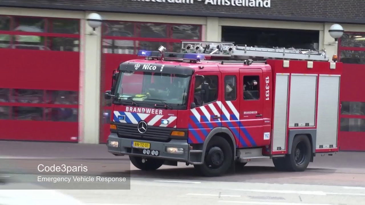 Amsterdam Fire Dept. Engine  // Brandweer Amsterdam TS -- Kazerne Nico