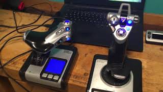 Saitek X52 Flight Controller and Throttle test