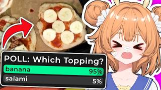 Making Pizza But CHAT Chooses The Toppings...