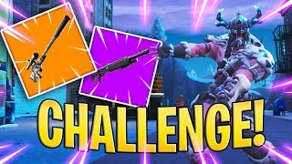 GUN CHALLENGE: BARBARI CON SOLO FUCILE A POMPA E DI PRECISIONE!! - Fortnite